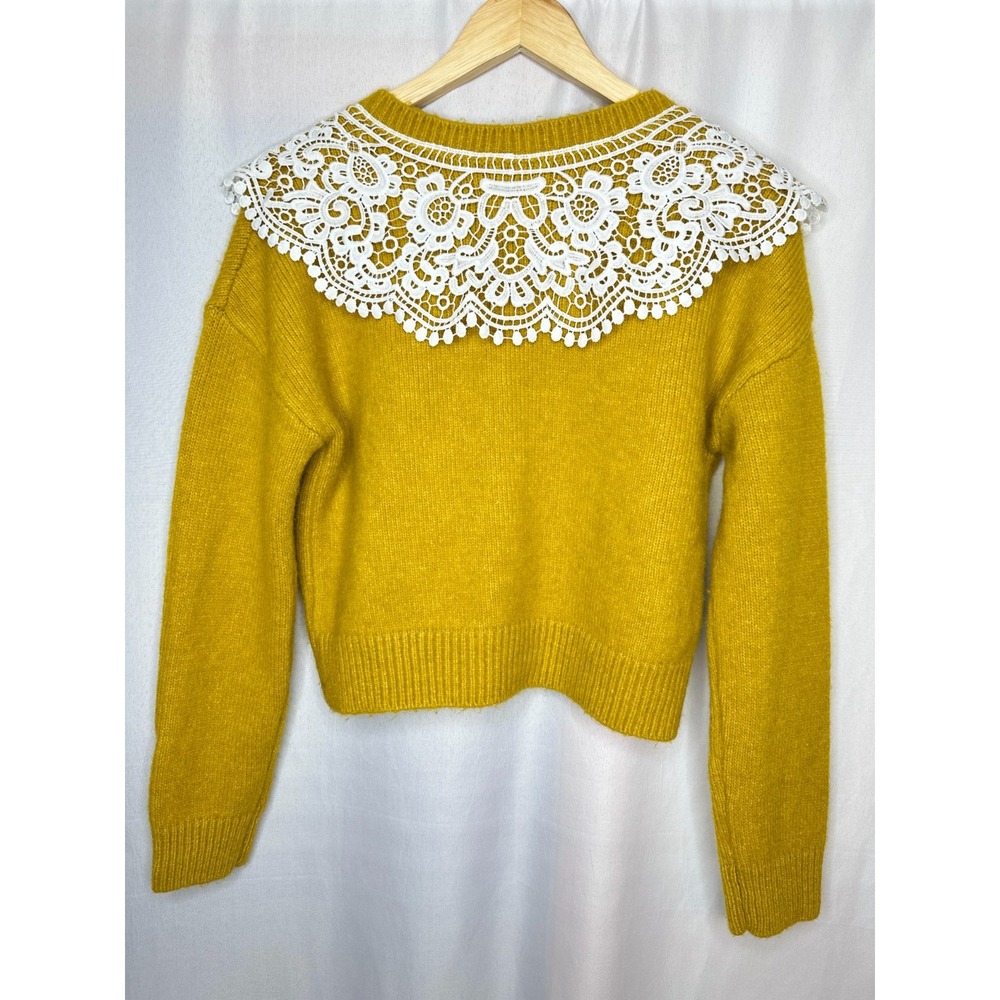 Anthropologie Maeve Lace Cardigan, XSMALL* Cottagecore Coquette Twee Grandmacore - Picture 2 of 6